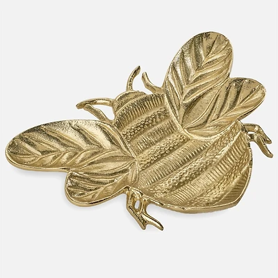 Torre & Tagus Aluminum Decor Dish - Bee Gold