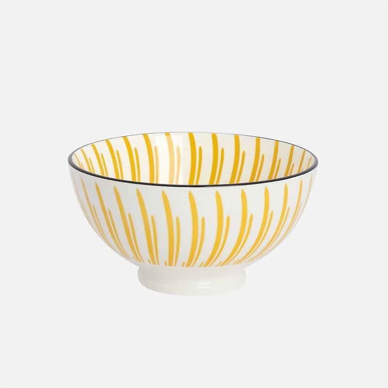 Kiri Yellow Sunburst Bowl 4.5" by Torre & Tagus