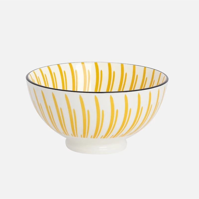 Kiri Yellow Sunburst Bowl 6" by Torre & Tagus