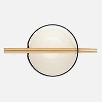Set of 2 Kiri Noodle Bowls 5" with Chopsticks by Torre & Tagus