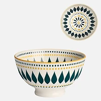 Kiri Petal Dot Daisy Bowl 4.5" by Torre & Tagus