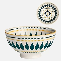 Kiri Petal Dot Daisy Bowl 6" by Torre & Tagus