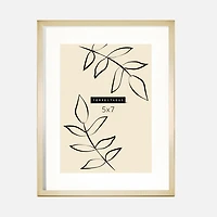 Satin Brushed Metal Frame, 5" x 7