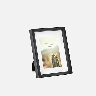 Torre & Tagus Capri Woodgrain Black Matte Frame