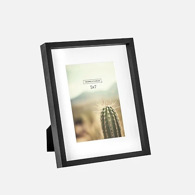 Torre & Tagus Capri Woodgrain Black Matte Frame - 5x7"