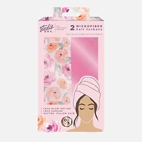 Set of 2 Hair Towels - Floral