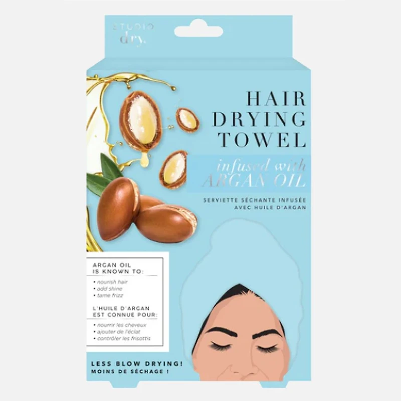 Studio Dry Hair Drying Towel Infused with Argan Oil