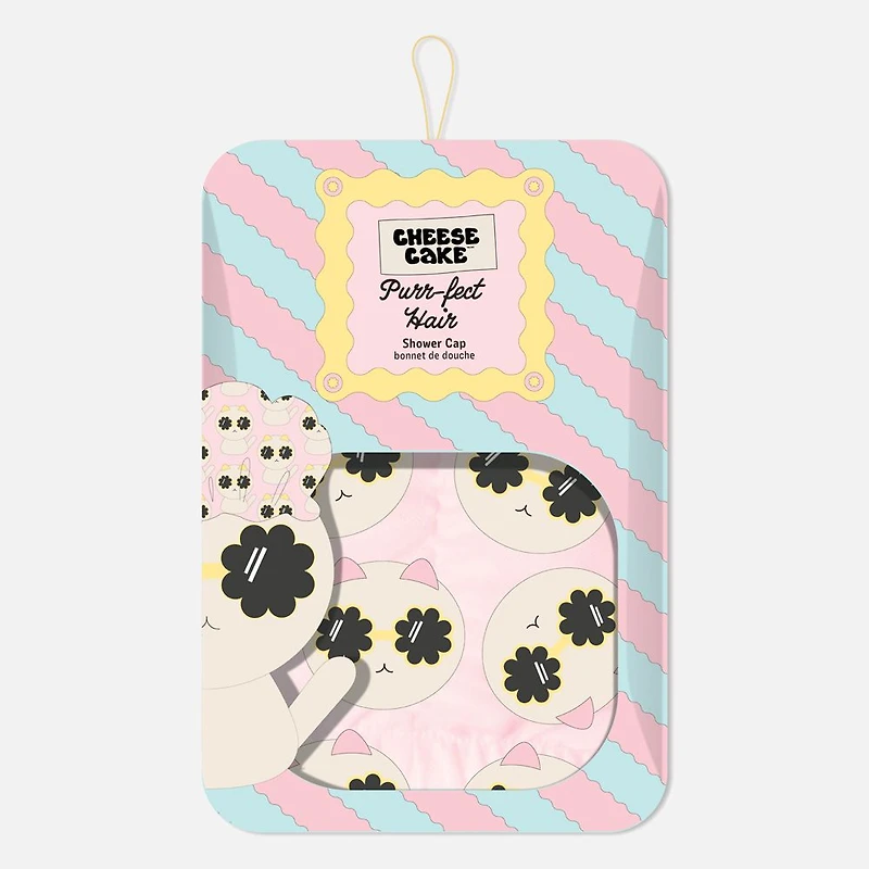 Shower Cap - Pink Cat