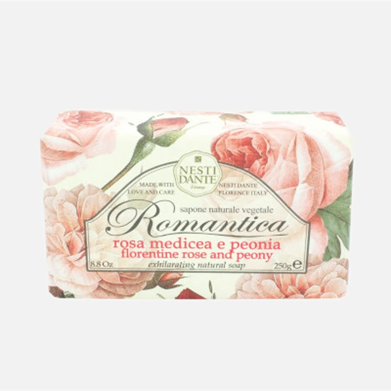 Florentine Rose and Peony Bar Soap by Nesti Dante