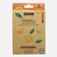 Sheet Mask Vitamin C, 5 Pieces