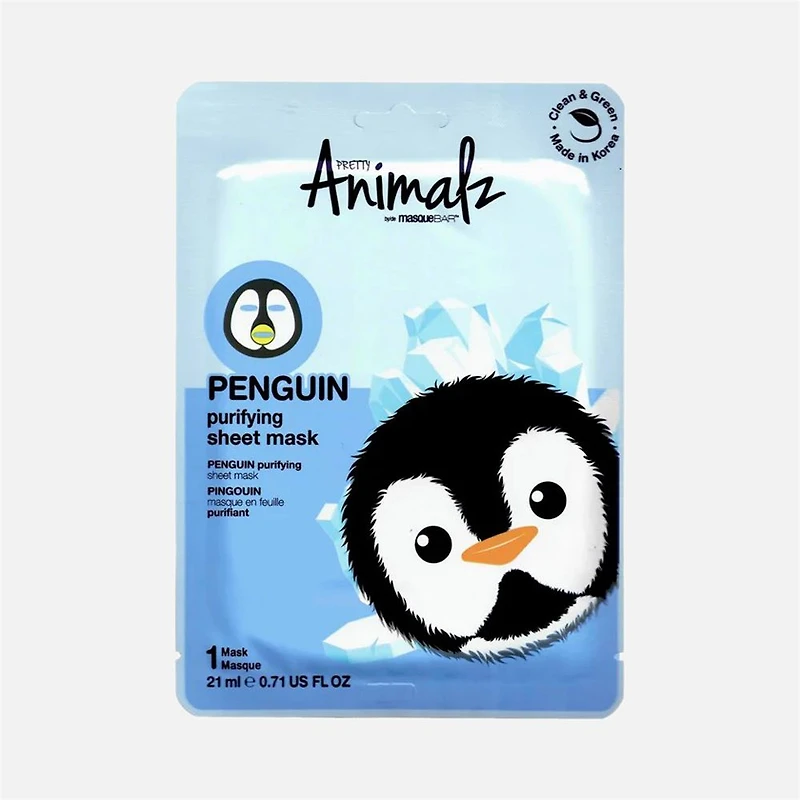 Masque en feuille purifiant - Pingouin