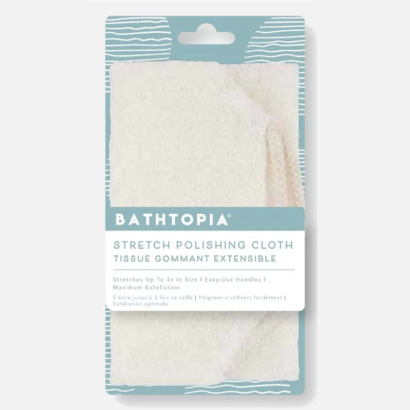 Stretch Polishing and Exfoliating Cloth with Handles
