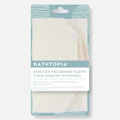 Stretch Polishing and Exfoliating Cloth with Handles