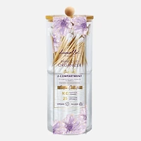 Organisateur en bambou empilable, 2 compartiments - 125 pièces