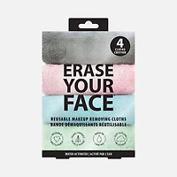 Reusable Makeup Removing Cloths, Pack of 4