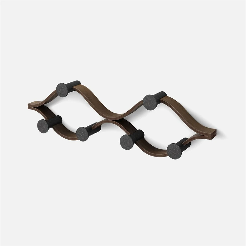 Montage 6 Hook Black - Walnut