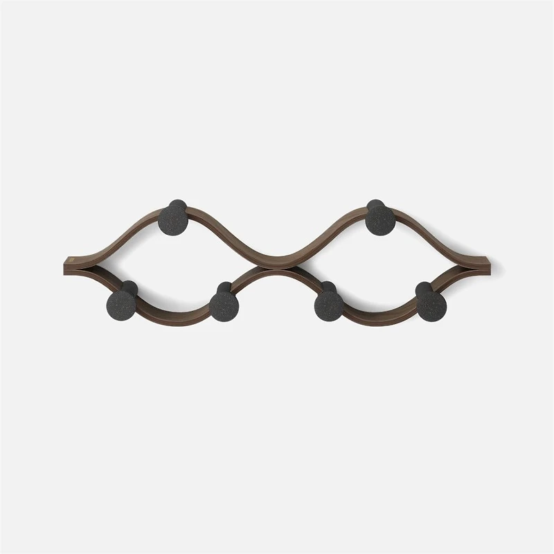Montage 6 Hook Black - Walnut