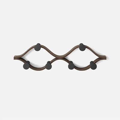 Montage 6 Hook Black - Walnut