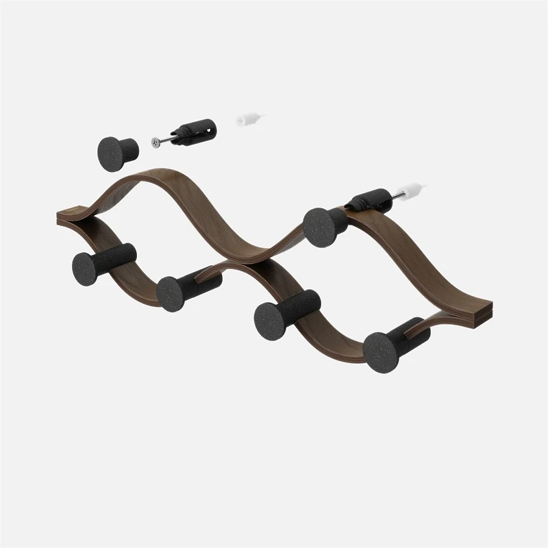 Montage 6 Hook Black - Walnut