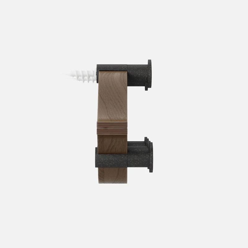 Montage 6 Hook Black - Walnut