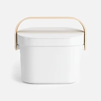 Bellwood Compost Bin - White/Natural 