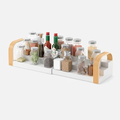 3-Tier Spice Shelf - White/Natural
