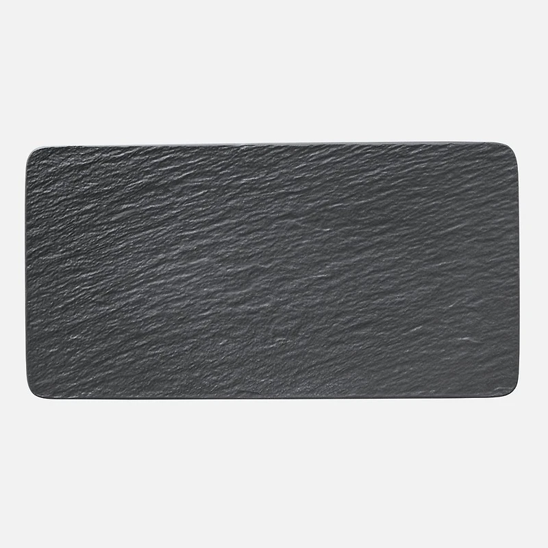 Plat à service rectangulaire « Manufacture Rock » par Villeroy & Boch » - noir