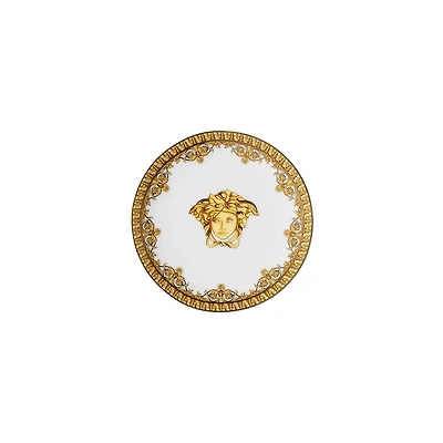 Versace I Love Baroque White and Gold Plate - 10 cm