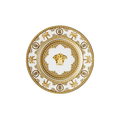 Versace I Love Baroque White and Gold Plate - 18 cm