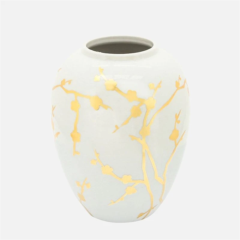 Vase with Gold Decal, 10"