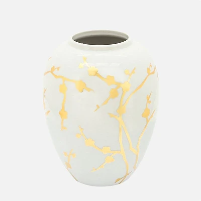 Vase with Gold Decal, 10"