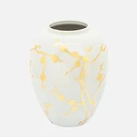 Vase with Gold Decal, 10" 