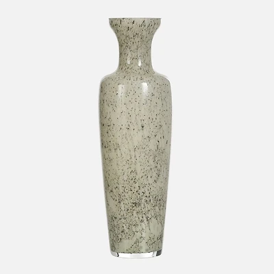 Narrow Neck Vase, Long Base - Beige