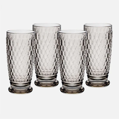 Villeroy & Boch Boston Colored Highball Glasses, Set of 4 - Smoke