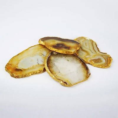 Ensemble de 4 sous-verres en agate