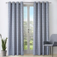 Visages Jacquard Grommet Curtain