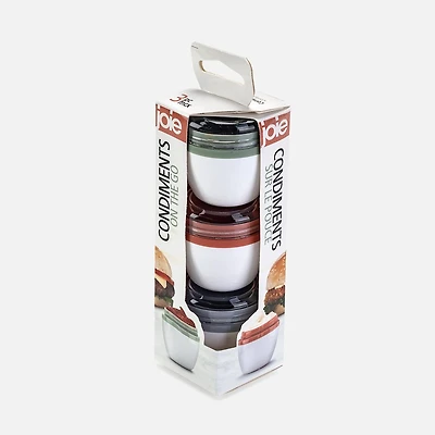 Condiments on-the-go, Set of 3