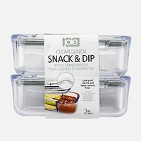 Clear Lunch Snack and Dip, 2 Pieces - Sage