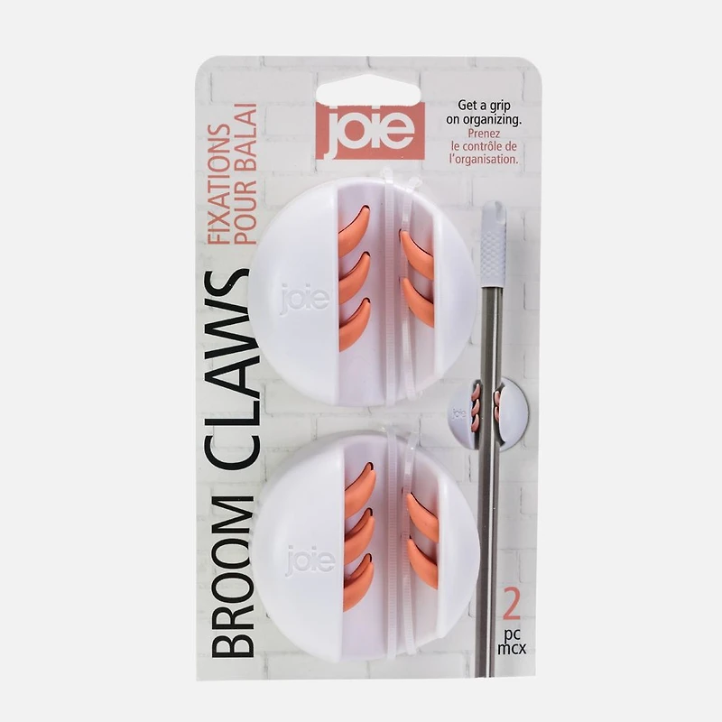 Porte-balais - terracotta, ensemble de 2