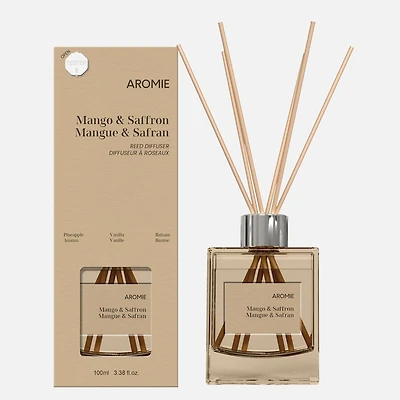 Diffuseur à bâtonnets Mangue et safran - 100 ml