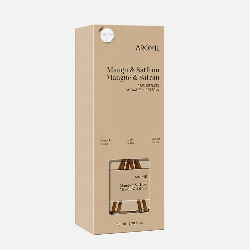 Diffuseur à bâtonnets Mangue et safran - 100 ml