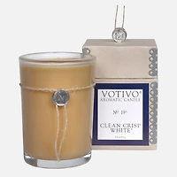Bougie en pot 6,8 oz - Blanc pur et frais