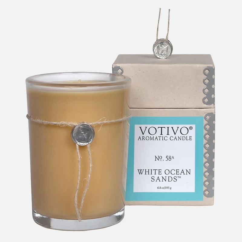 Bougie en pot 6,8 oz - Sables blancs de la mer