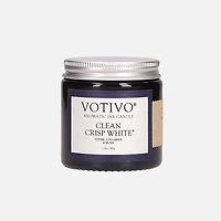 Bougie en pot 2,8 oz « Votivo » - Blanc pur et frais