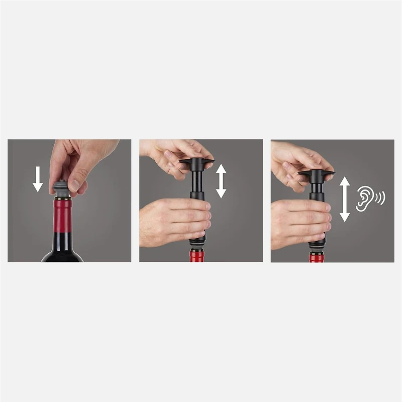 Vacu Vin Pompe à vin  - Noir