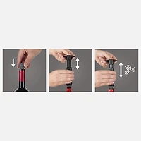 Vacu Vin Pompe à vin  - Noir