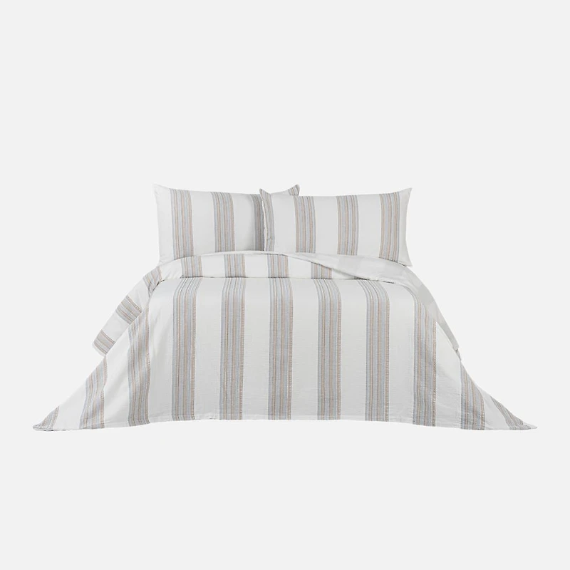 Waffle Stripe Ensemble housse de couette