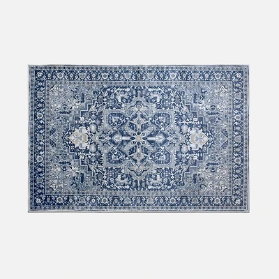 Tapis imprimé lavable - Marine