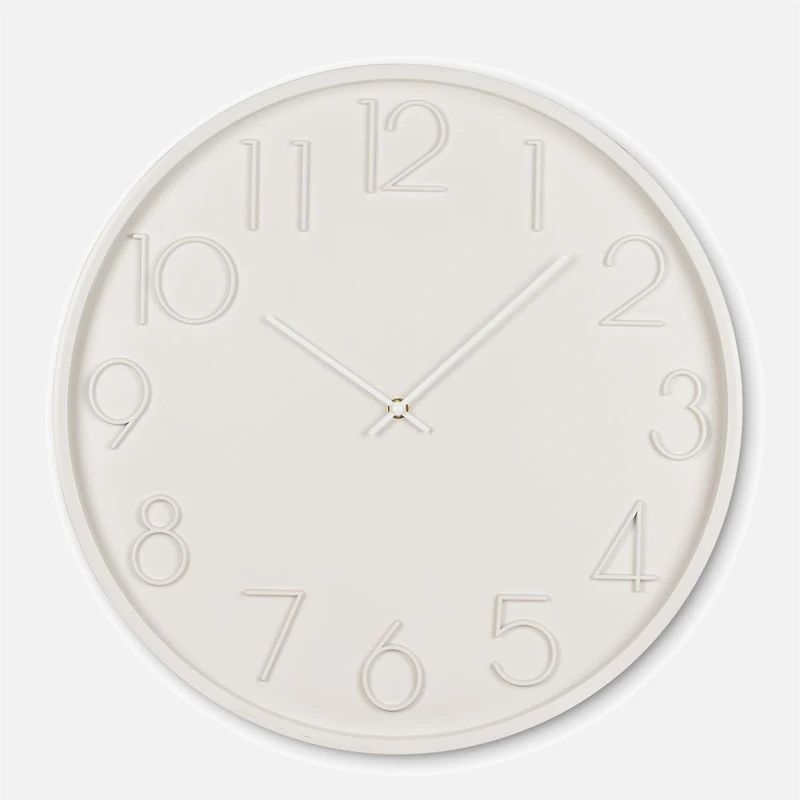 Horloge murale chiffres gras - Gris