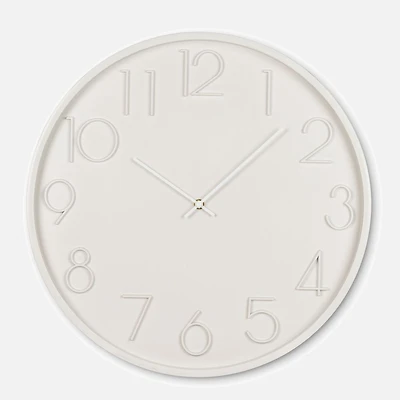 Horloge murale chiffres gras - Gris